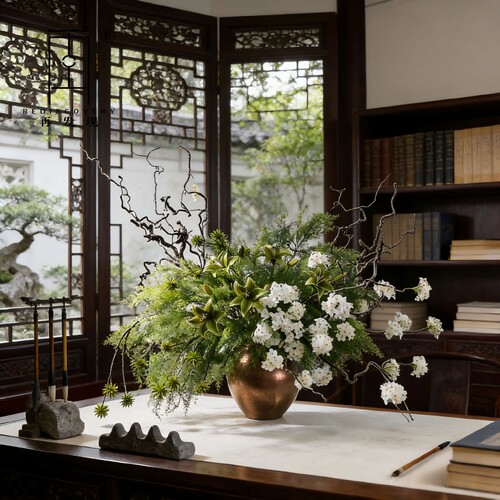 宋氏仿真花艺摆件客厅餐桌茶几
