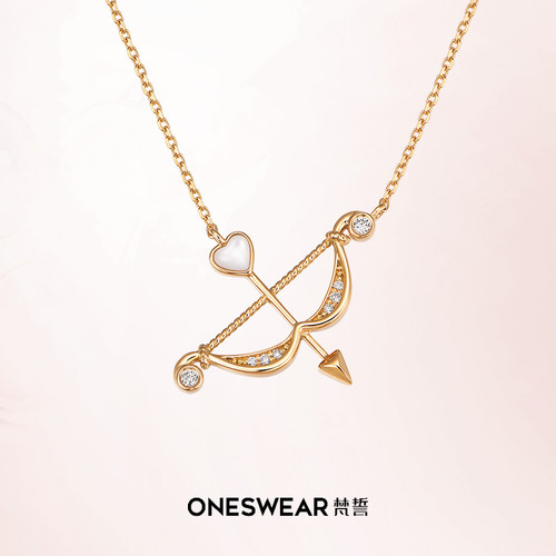 梵誓丘比特之箭项链女情侣礼物