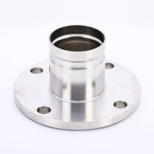 304不锈钢薄壁沟槽法兰转换接头水管燃气卡槽直接头卡箍法兰直接