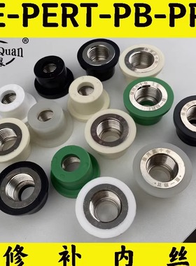 免砸墙水管修补ppr修复器pe取内牙模头换内丝工具pb直接4分热熔头