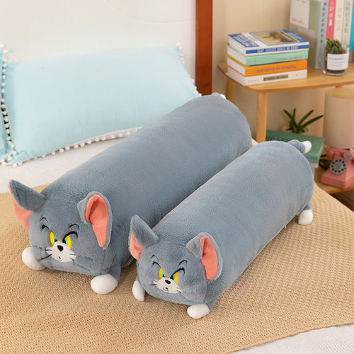 卡通猫和老鼠长条毛绒玩具