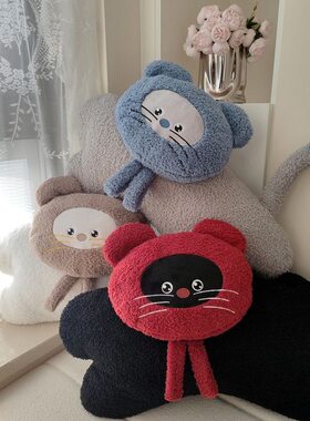 猫咪可爱儿童小猫咪沙发玩偶女生睡觉靠垫公仔毛绒礼物毛绒学生