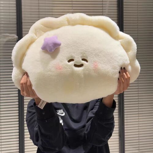 可爱水饺毛绒抱枕公仔女生礼物