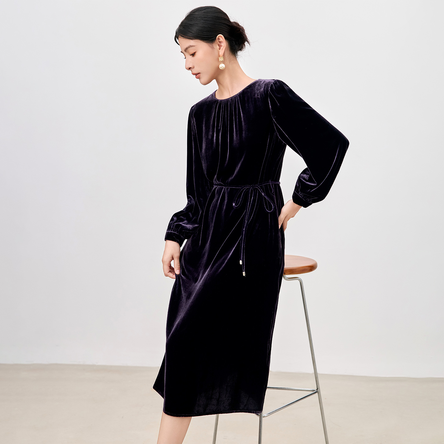 水墨佳人2025新款高端奢华连衣裙