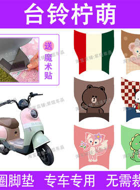 台铃柠萌电动车脚垫TDT5320Z/TDT709Z防水丝圈柠檬电瓶车脚踏垫子