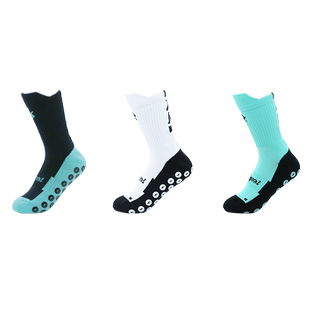 爱高超感防滑袜加厚防磨耐穿袜领不松塌足球篮球跑步健身干爽舒适