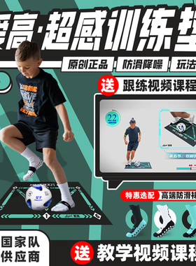 爱高室内足球训练垫送教学视频足球训练毯足球训练辅助器材防滑