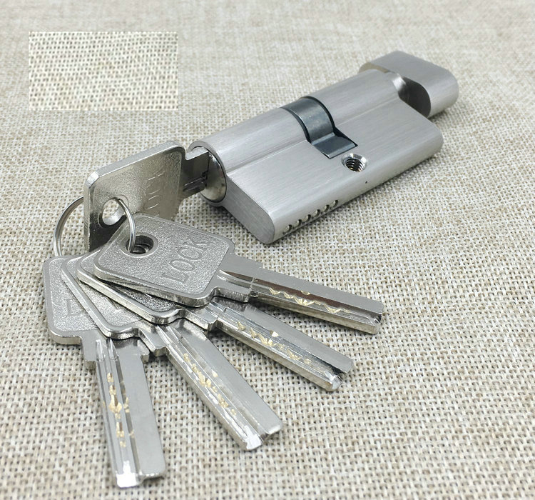 豪华防盗锁芯 大葫芦单开锁芯 60单开锁芯 电脑钥匙锁芯6公分单面