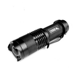 迷你变焦强光手电14500/5号电池两用超亮充电电筒小型远射手电筒