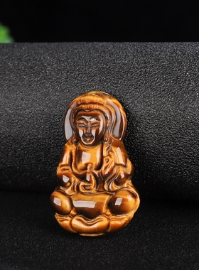 鹰眼石吊坠菩萨虎晴石木变石观音