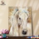 DIY数字油画自己填色汗血宝马黑白情侣母子马到成功家居装 饰新款