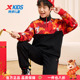 特步卫衣男童2025新款 红色卫衣男童新年卫衣D 今年流行爆款