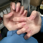 嘉妃猫美甲指甲油2026年新款 裸色系显白嬛嬛美甲免烤可撕拉学生