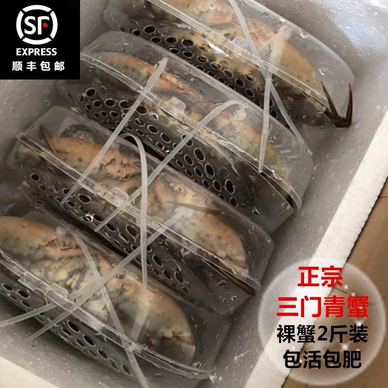 三门青蟹特大公蟹2斤无绳肉蟹鲜活母蟹海蟹螃蟹菜鲟海鲜水产礼盒