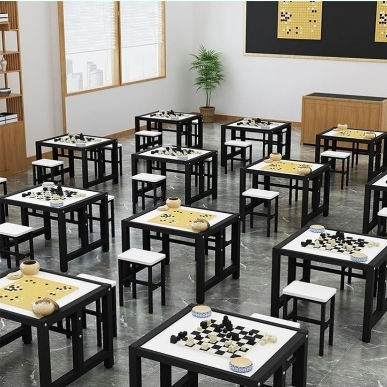 辅导班课桌椅象棋桌围棋桌绘画桌书法培训桌学习辅导桌定制课桌