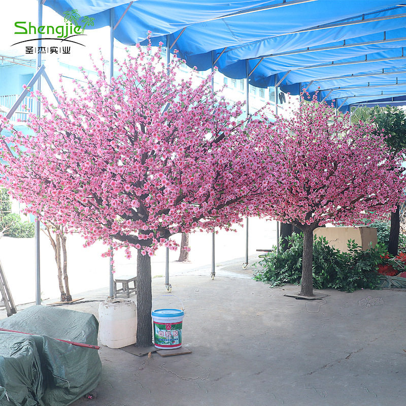 春节室内造景仿真桃花树北欧仿真樱花树玻璃钢假桃花树游乐场造景,鲜花速递/花卉仿真/绿植园艺,仿真绿植,淘宝优惠券,粉丝福利购,淘宝优惠卷