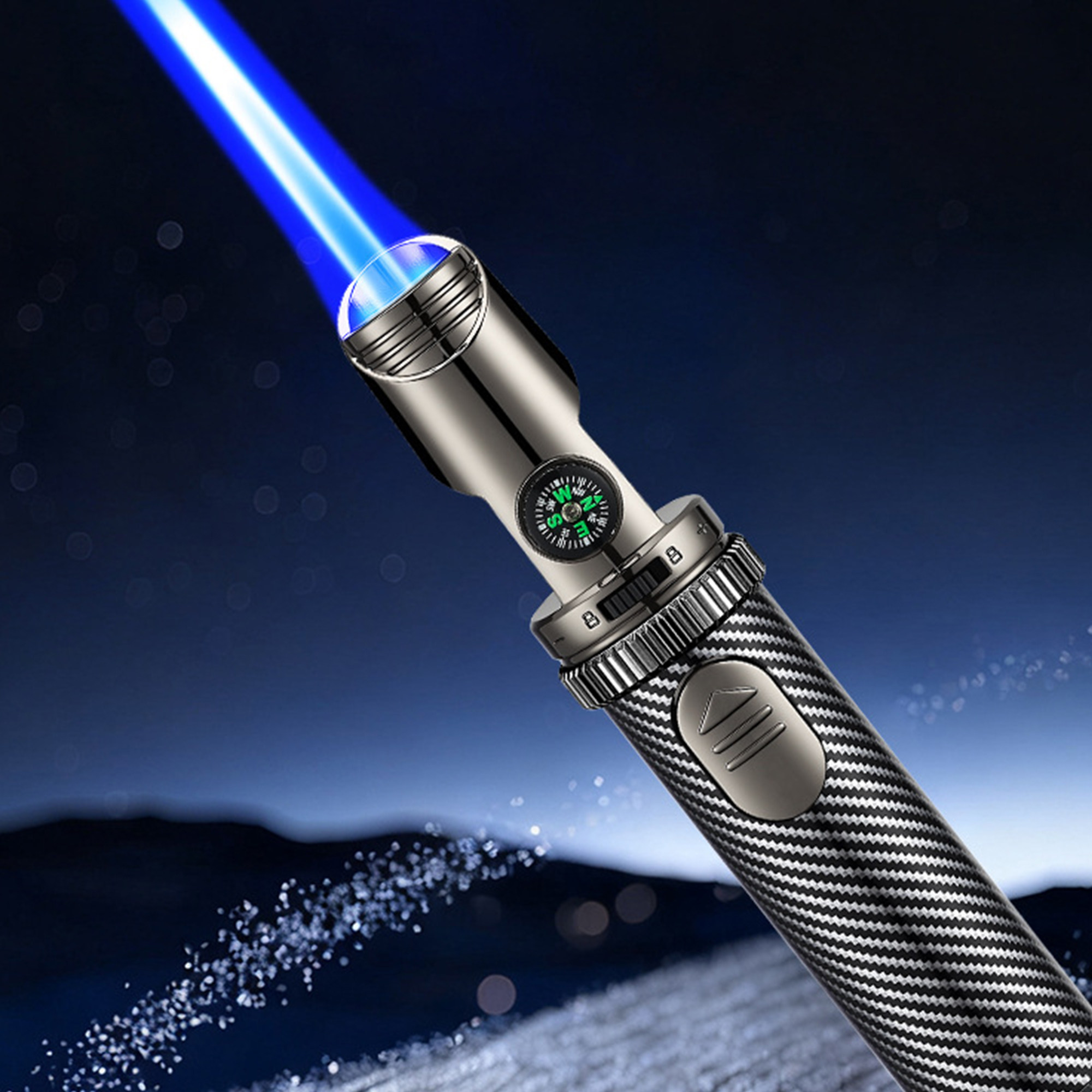 艾柱充气猛火户外打火器点雪茄防风点火器可充气个性打火机喷枪枪