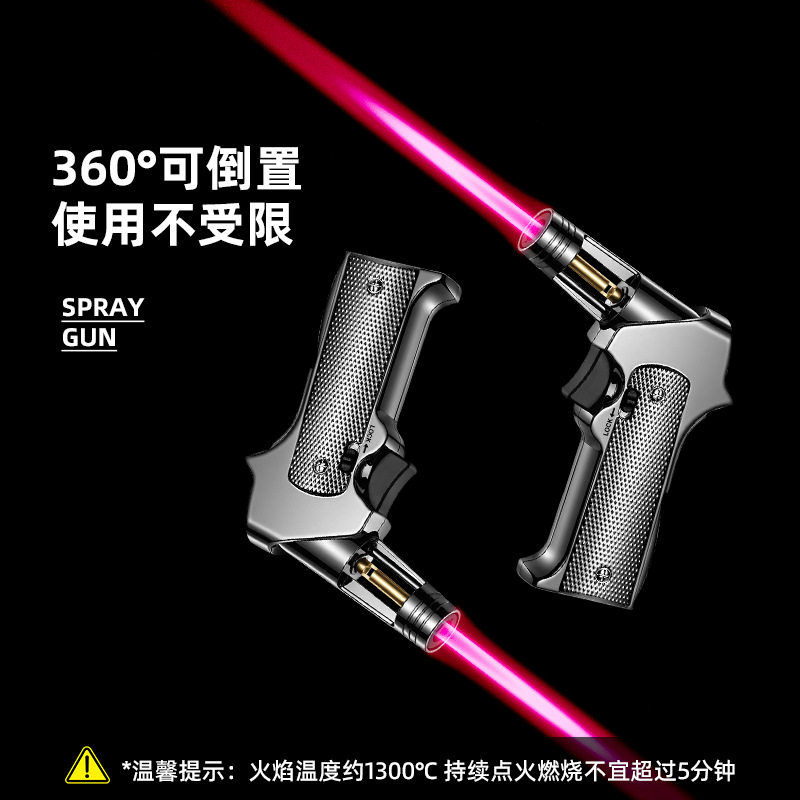 耐用便携个性打火机喷枪直冲防风点火器打火器煤气灶火焰烘焙喷火