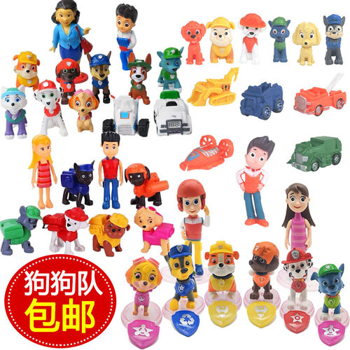 网红创意蛋糕装饰摆件模型狗巡逻队男孩儿童甜品生日烘焙道具插件