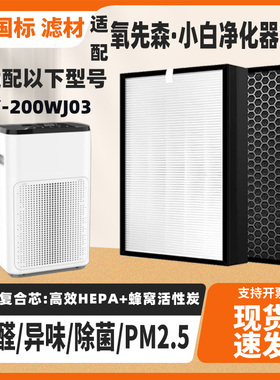 适配小丹DAn氧先森·小白空气净化器JY-200WJ03高效除甲醛过滤网