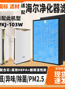 适配Haier海尔空气净化器滤芯WKJ-103W复合除甲醛二手异味过滤网