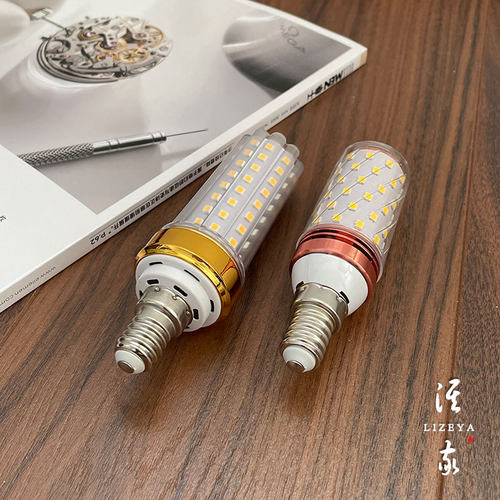 LED灯泡细丝小螺丝口罗口节能超亮适用恒大吊灯水晶灯欧式暖光