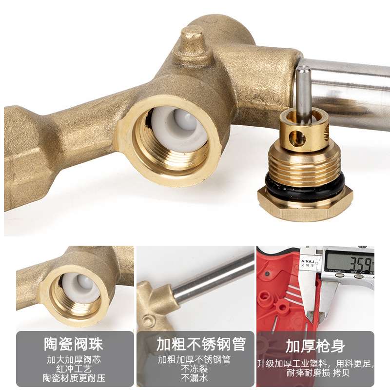 洗车机高压水枪380型58型商用清洗机专用喷枪高压水枪头刷车泵配