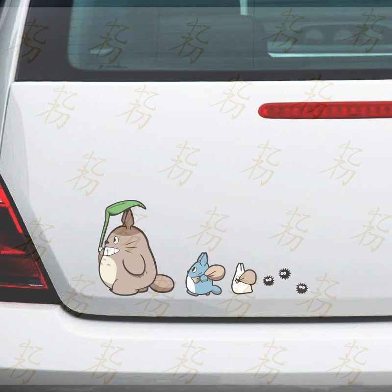 卡通个性龙猫反光汽车车贴创意车门搞笑遮划痕后窗动漫网红车贴纸