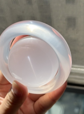 做过最漂亮的奶白晶手镯58.5圈口21.6宽12.2厚 猫眼加星光