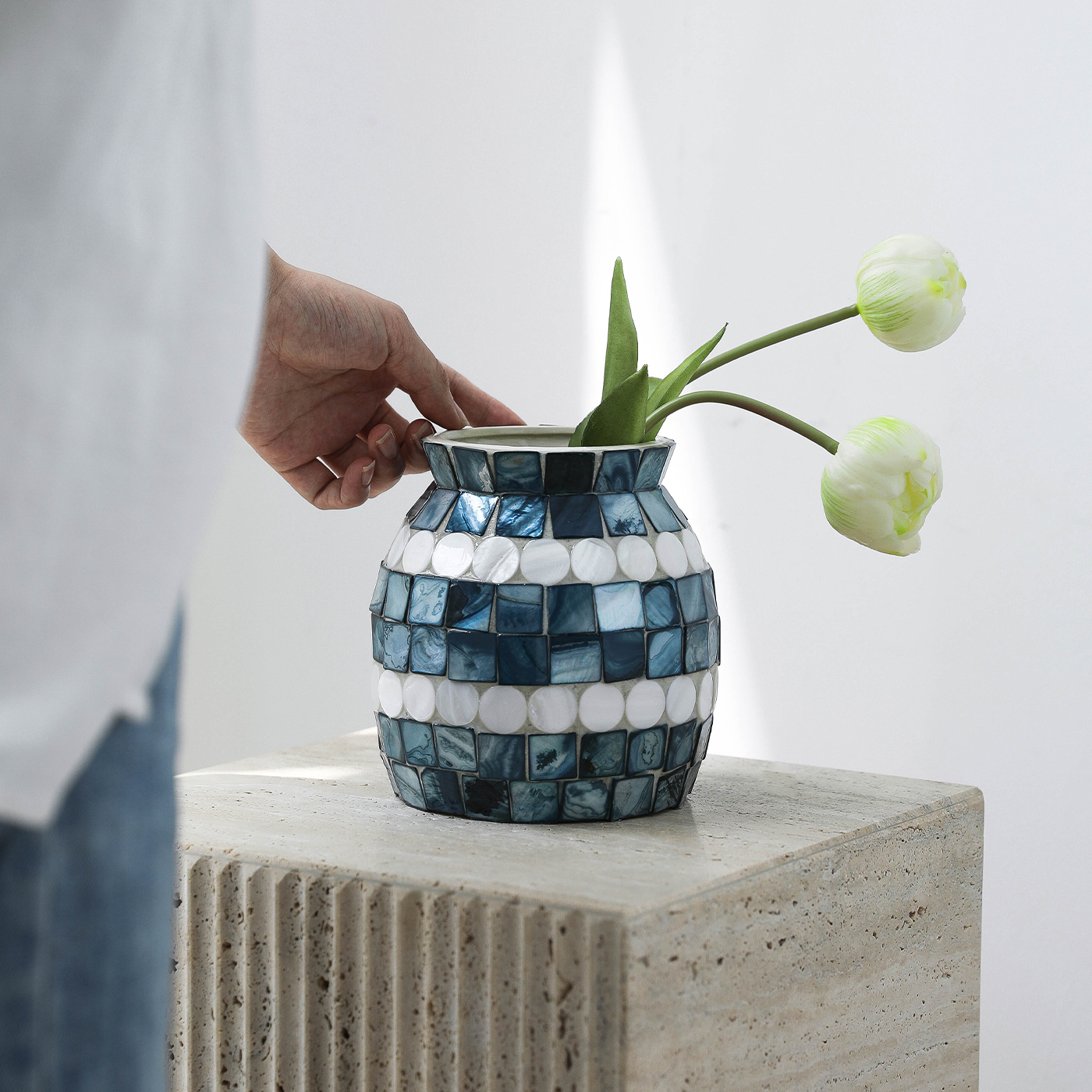 高级感手贴贝母水培器皿