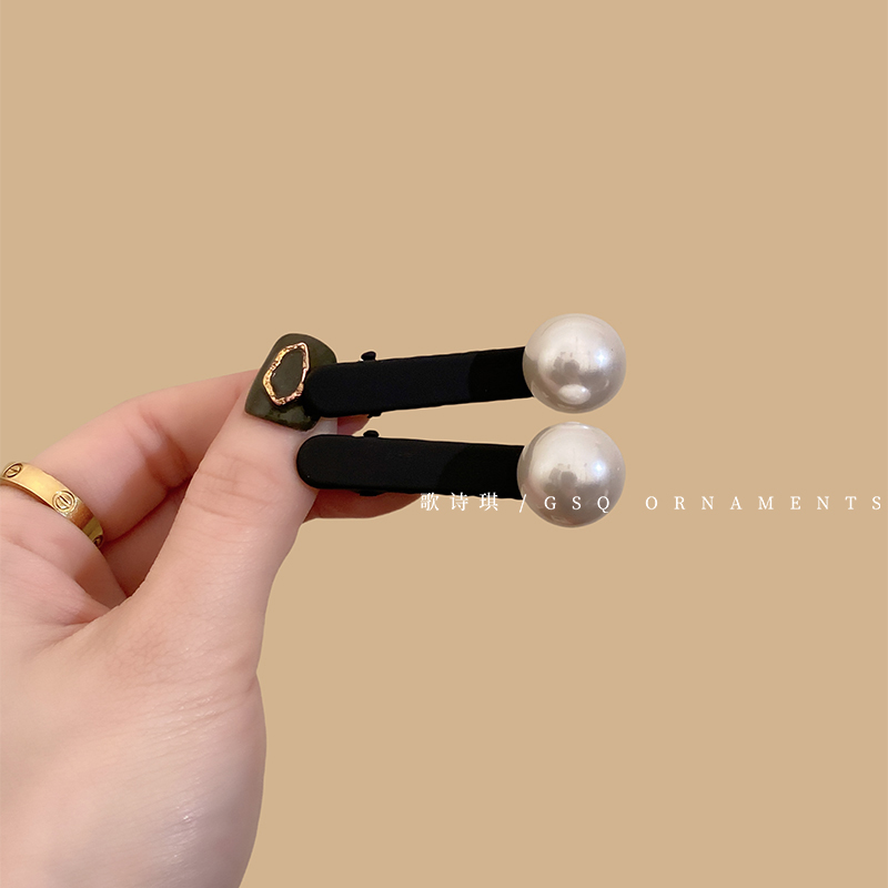 韩国ins风珍珠刘海碎发夹