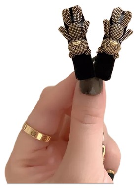 可爱小熊高级感侧边发夹
