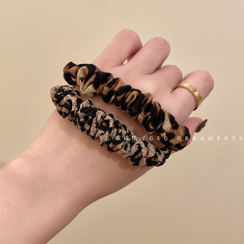 简约气质豹纹发圈女高弹力耐用气质头绳2024新款丸子头马尾皮筋,饰品/流行首饰/时尚饰品新,发饰,淘宝优惠券,粉丝福利购,淘宝优惠卷