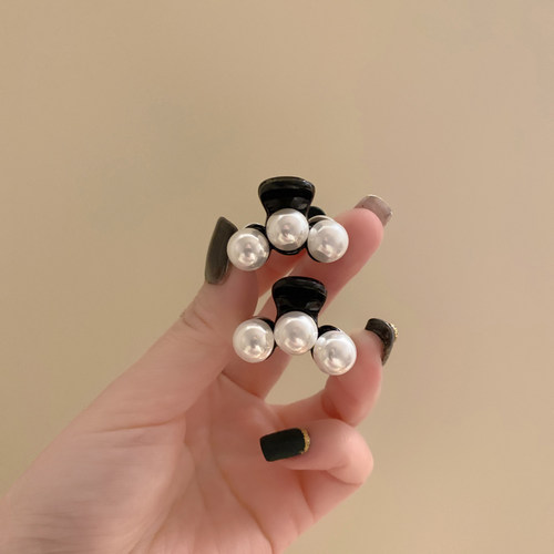 气质高级感简约珍珠公主抓夹