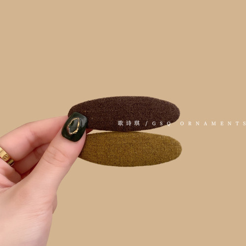 厚实磨毛椭圆BB夹秋冬刘海夹