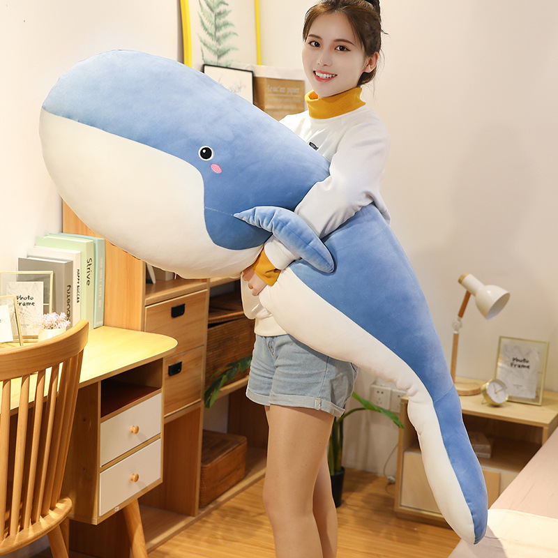 可爱鲸鱼毛绒玩具抱枕公仔女生生