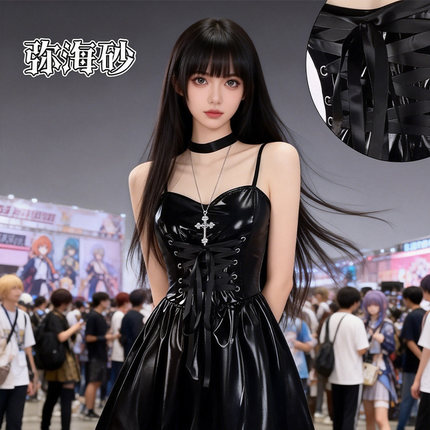 弥海砂cos服动漫死亡笔记弥海砂cosplay新款二次元扮演服皮裙女装
