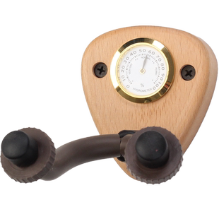 榉木吉他湿度计挂钩尤克里里墙壁吊架小提琴胡桃木乐器壁挂架支架