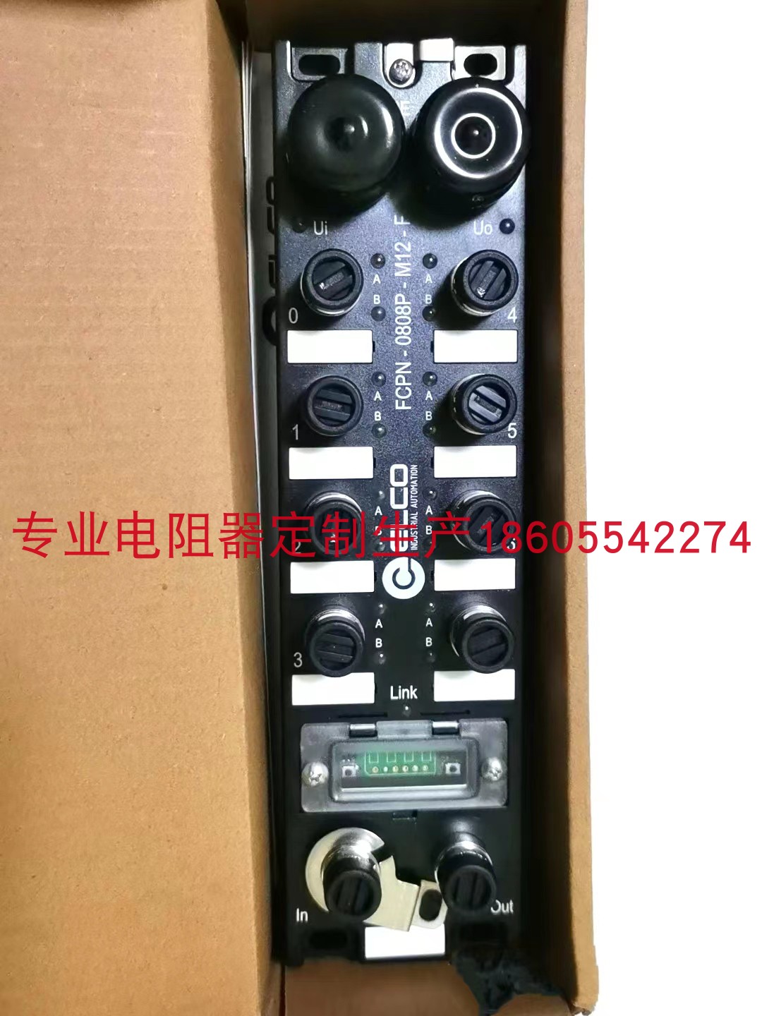 宜科ELCO输入输出模块型号：FCPN-0808P-M12-F订货号LBS16081191