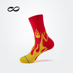 咕咚新款专业运动袜吸湿排汗抗菌除臭防滑跑步篮球中长筒袜子男士