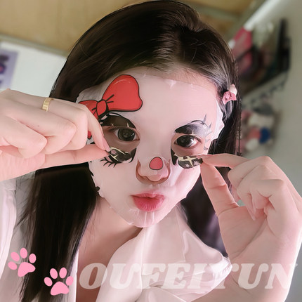 Hello Kitty卡通面膜凯蒂猫三丽鸥同款可爱搞怪补水面膜一片