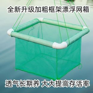 存鱼网箱养鱼网箱不伤鱼苗黄鳝养殖隔离暂养网箱活鱼网箱折叠网箱