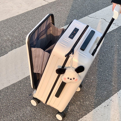 前置开口拉链行李箱御旅PC万向轮