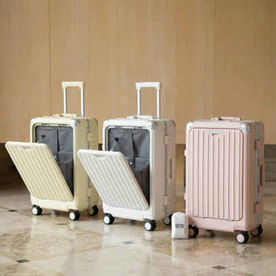 全开口拉杆箱多功能行李箱万向轮