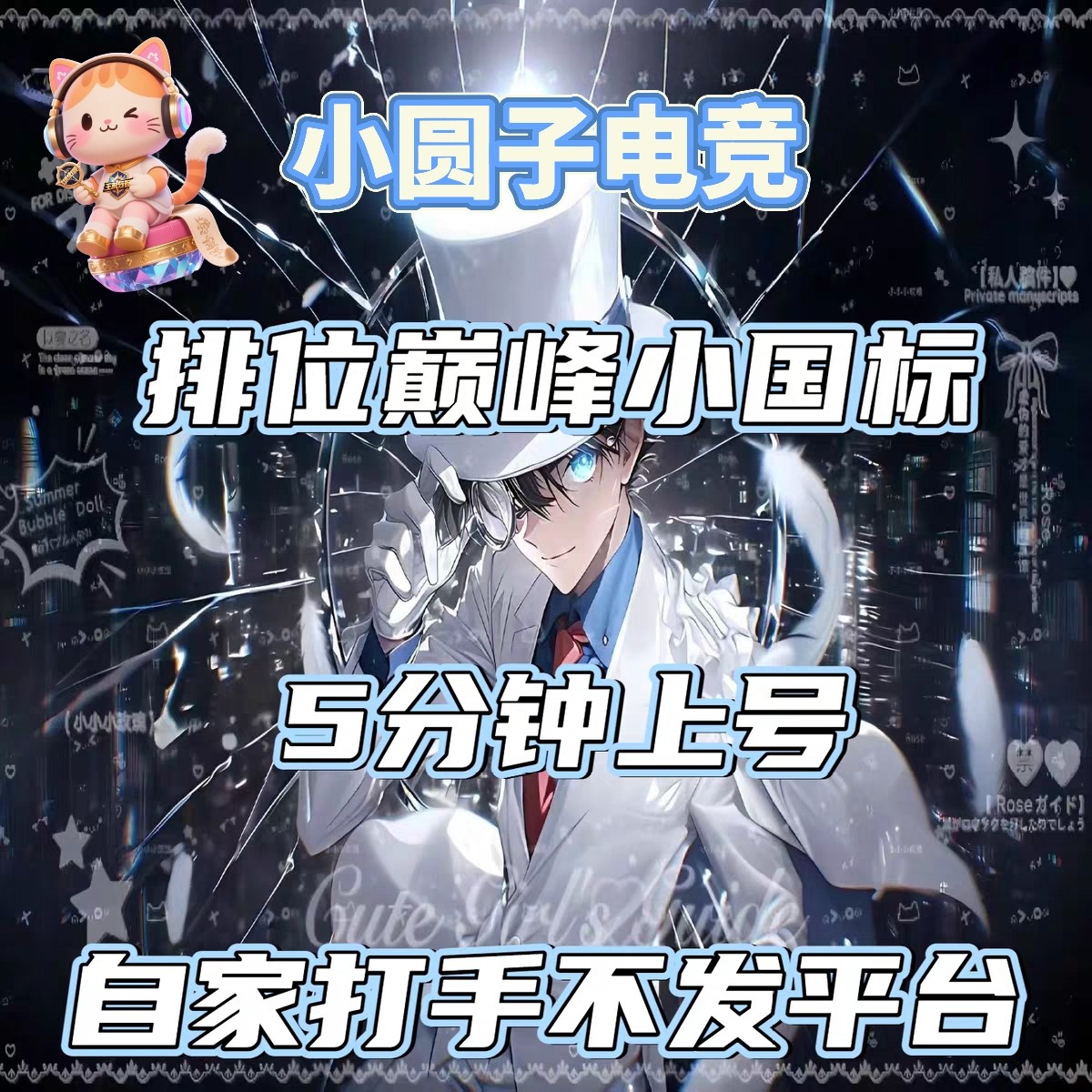 王者荣耀代打小圆子王者电竞排位巅峰陪练金标小国标图片
