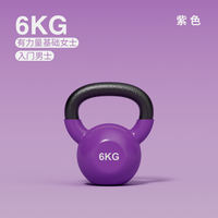 defoe solid iron kettlebells, home fitness equipment, cast iron dumbbells, kettlebells, professional strength training exercise for women thumbnail 5
