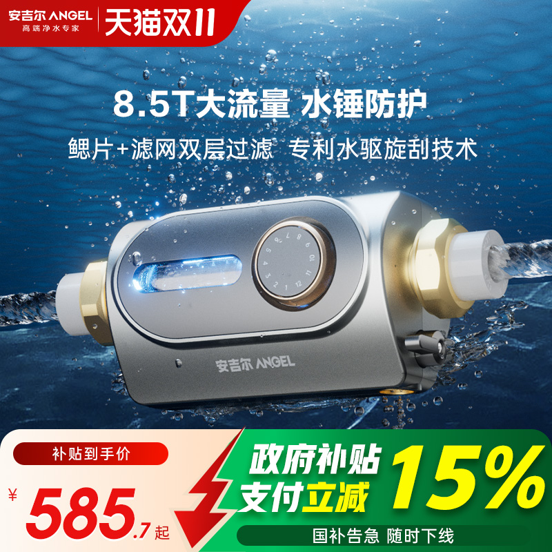 安吉尔可万向安装7T双层过滤前置