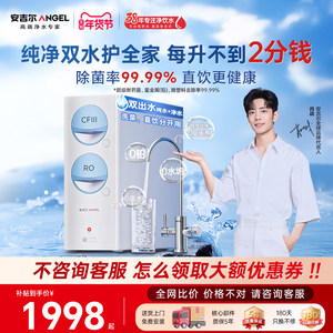 政府补贴安吉尔家用直饮净水器厨房饮水机ro过滤器玉龙Max1000GSE