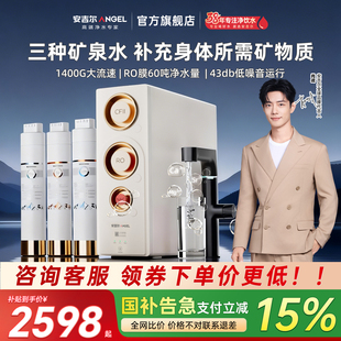 政府补贴安吉尔哪吒二代真矿水3500净水器家用自来水反渗透直饮机