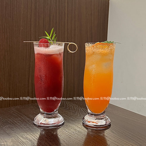 鸡尾酒杯奶昔杯玻璃简约透明